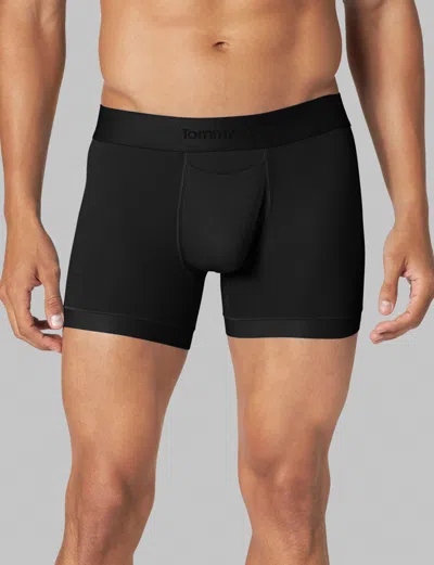 Tommy John Men's Air Trunk 4" Boxer Brief In Black