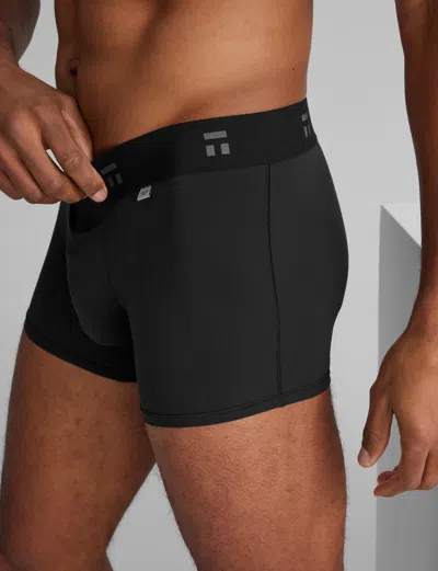 Tommy John Men's Air Trunk 4" Boxer Brief In Black