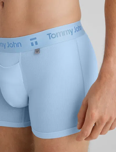 Tommy John Men's Air Trunk 4" Boxer Brief In Blue