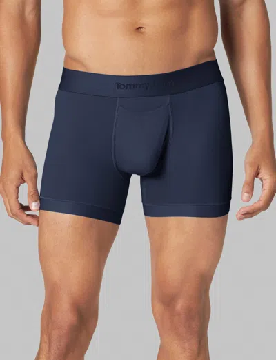 Tommy John Men's Air Trunk 4" Boxer Brief In Blue