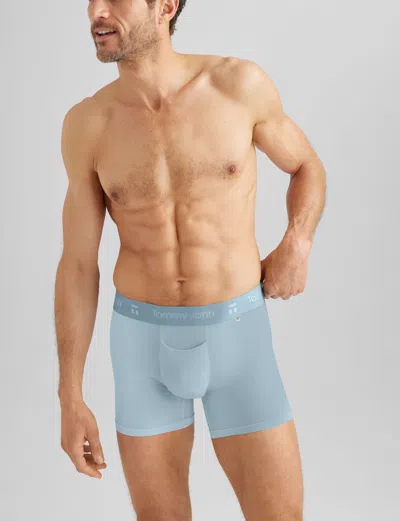 Tommy John Men's Air Trunk 4" Boxer Brief In Blue