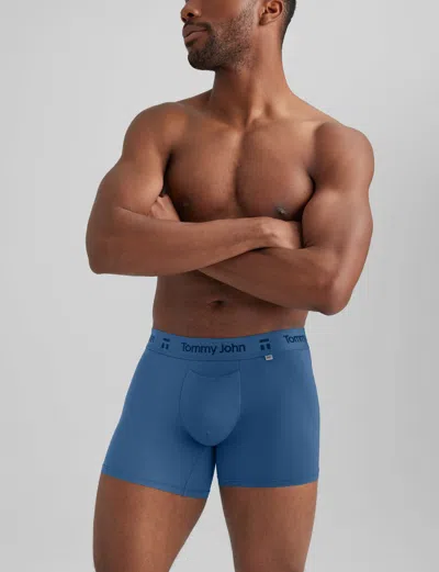 Tommy John Men's Air Trunk 4" Boxer Brief In Blue