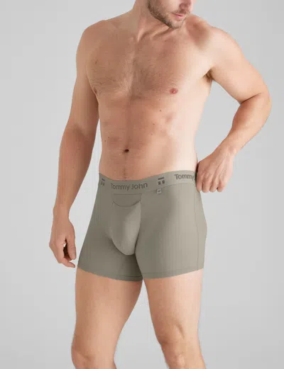 Tommy John Men's Air Trunk 4" Boxer Brief In Green