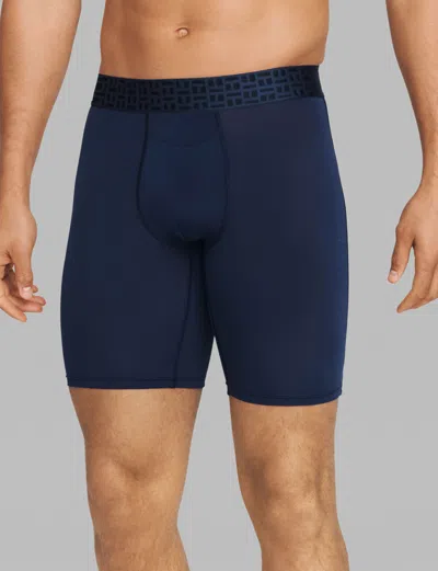 Tommy John Men's Apollo Boxer Brief 8" In Blue