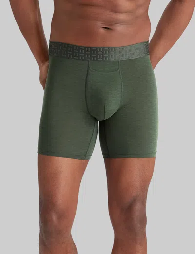 Tommy John Men's Apollo Mid-length Boxer Brief 6" In Green