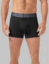 Tommy John Men's Apollo Trunk 4" Boxer Brief In Black