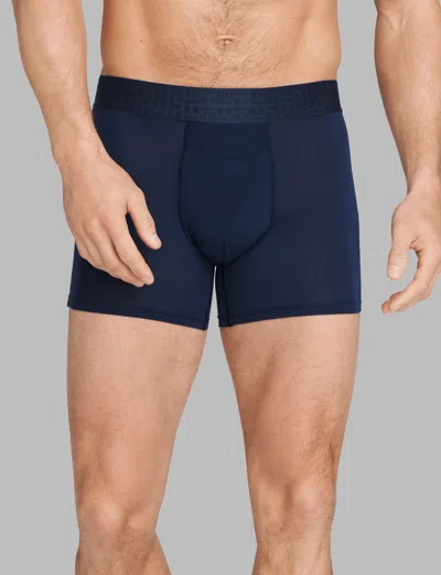 Tommy John Men's Apollo Trunk 4" Boxer Brief In Blue