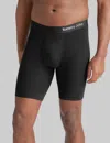 Tommy John Men's Cool Cotton Boxer Brief 8" In Black
