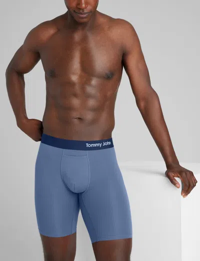 Tommy John Men's Cool Cotton Boxer Brief 8" In Green