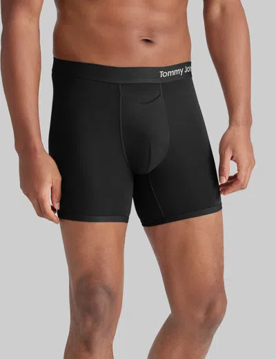 TOMMY JOHN MEN'S COOL COTTON MID-LENGTH BOXER BRIEF 6"