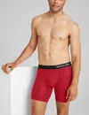 Tommy John Men's Cool Cotton Mid-length Boxer Brief 6" In Red