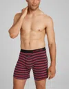 Tommy John Men's Cool Cotton Mid-length Boxer Brief 6" In Blue