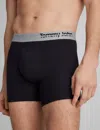 Tommy John Men's Cool Cotton Trunk 4" Boxer Brief In Black