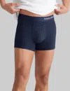 Tommy John Men's Cool Cotton Trunk 4" Boxer Brief In Blue