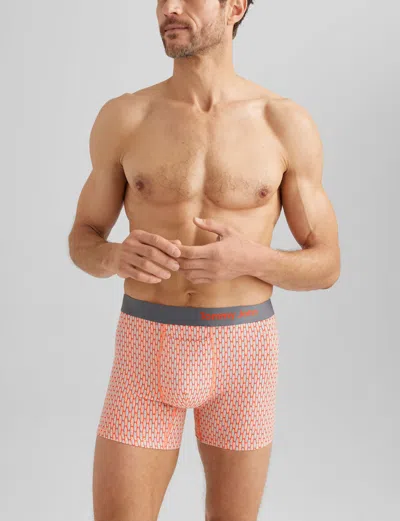 Tommy John Men's Cool Cotton Trunk 4" Boxer Brief In Pink