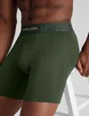 Tommy John Men's Customized Flex Mid-length Boxer Brief 6" In Green