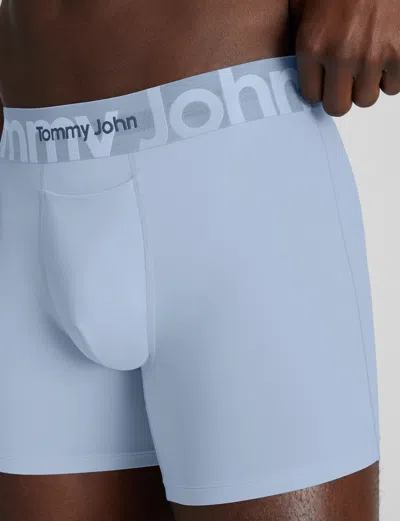 Tommy John Men's Customized Flex Trunk 4" Boxer Brief In Blue