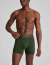 Tommy John Men's Customized Flex Trunk 4" Boxer Brief In Green