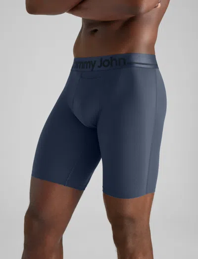 Tommy John Men's Dricomfort® Boxer Brief 8" In Blue