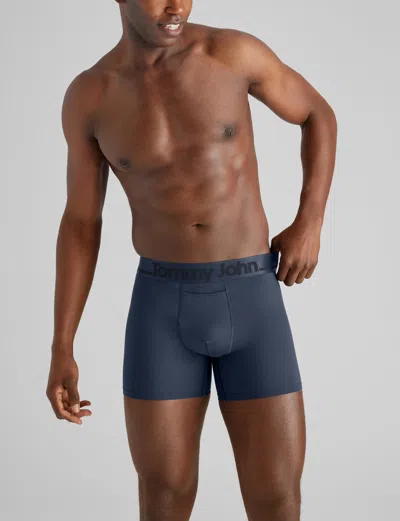 Tommy John Men's Dricomfort® Trunk 4" Boxer Brief In Blue