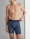 Tommy John Men's Second Skin Boxer Brief 8" In Blue