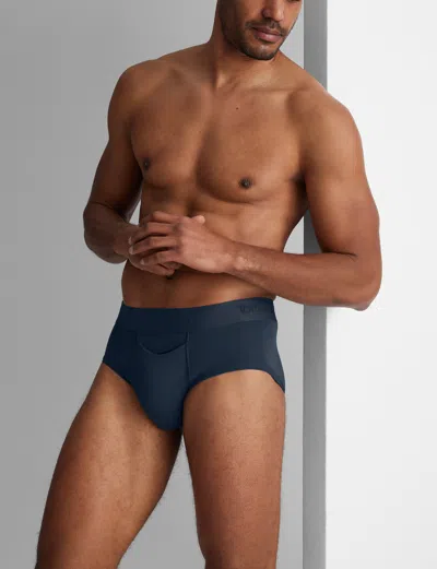 Tommy John Men's Second Skin Brief In Blue