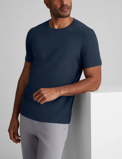 Tommy John Men's Second Skin Crew Neck T-shirt In Blue