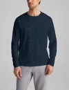 Tommy John Men's Second Skin Long Sleeve T-shirt In Blue