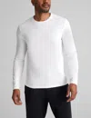 Tommy John Men's Second Skin Long Sleeve T-shirt In White