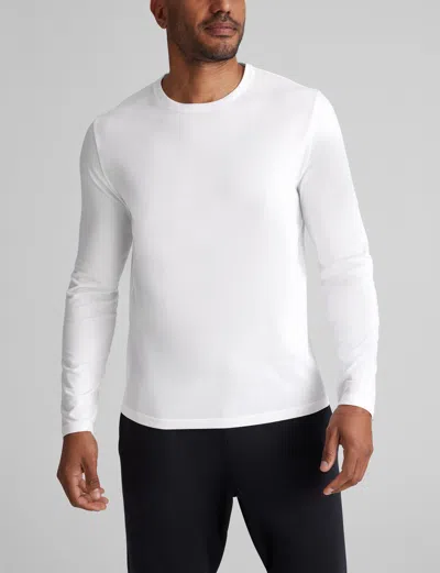 Tommy John Men's Second Skin Long Sleeve T-shirt In White