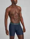 Tommy John Men's Second Skin Mid-length Boxer Brief 6" In Blue