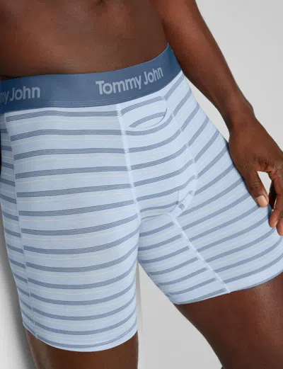 Tommy John Men's Second Skin Mid-length Boxer Brief 6" In Multi