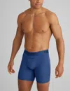 Tommy John Men's Second Skin Mid-length Boxer Brief 6" In Blue