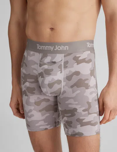 Tommy John Men's Second Skin Mid-length Boxer Brief 6" In Multi