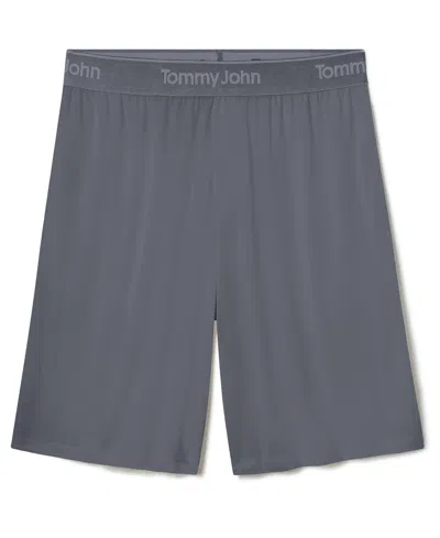 Tommy John Men's Second Skin Mid Rise Sleep Shorts In Gray