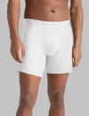 Tommy John Men's Second Skin Relaxed Fit Boxer 6" In White