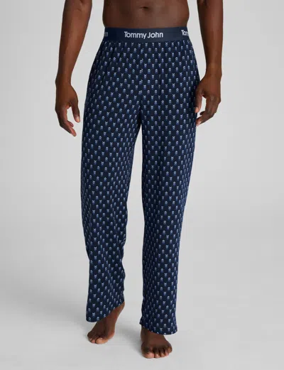 Tommy John Men's Second Skin Sleep Pant In Blue