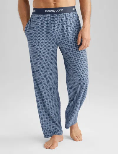 Tommy John Men's Second Skin Sleep Pant In Blue