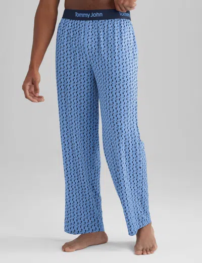 Tommy John Men's Second Skin Sleep Pant In Blue