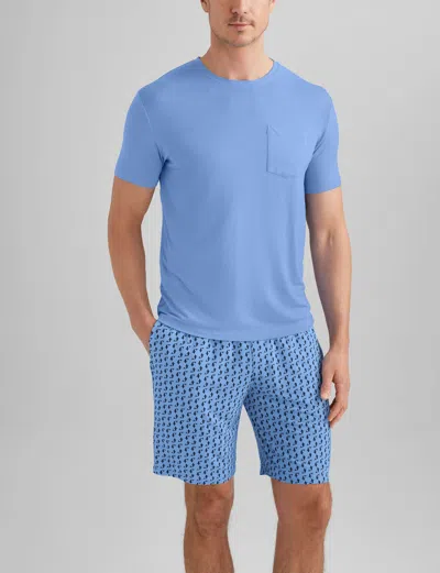 Tommy John Men's Second Skin Sleep Pocket T-shirt In Blue