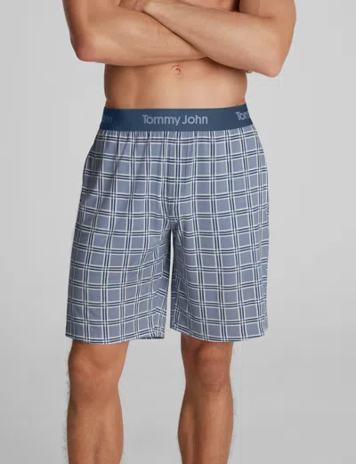 Tommy John Men's Second Skin Sleep Short In Blue