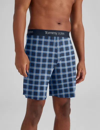 Tommy John Men's Second Skin Sleep Short In Blue