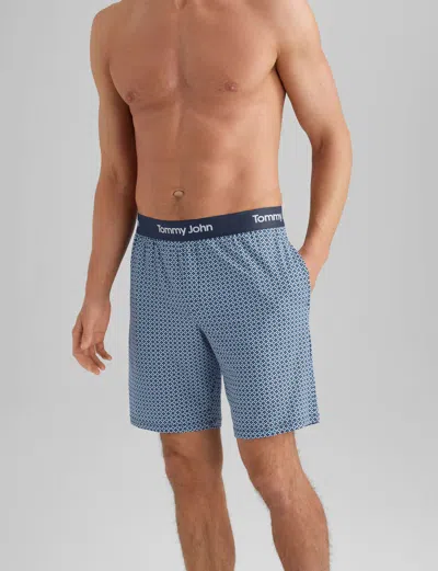 Tommy John Men's Second Skin Sleep Short In Blue