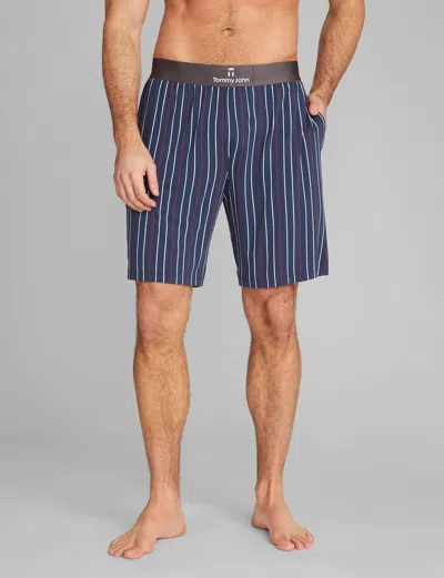 Tommy John Men's Second Skin Sleep Short In Blue