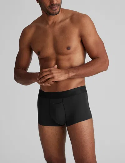 Tommy John Men's Second Skin Square Cut 2" Boxer Brief In Black