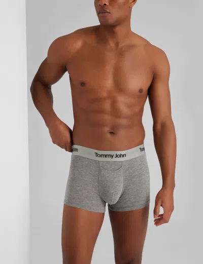 Tommy John Men's Second Skin Square Cut 2" Boxer Brief In Gray
