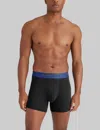 Tommy John Men's Second Skin Trunk 4" Boxer Brief In Black