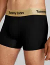 Tommy John Men's Second Skin Trunk 4" Boxer Brief In Black