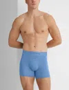 Tommy John Men's Second Skin Trunk 4" Boxer Brief In Blue