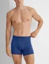 Tommy John Men's Second Skin Trunk 4" Boxer Brief In Blue